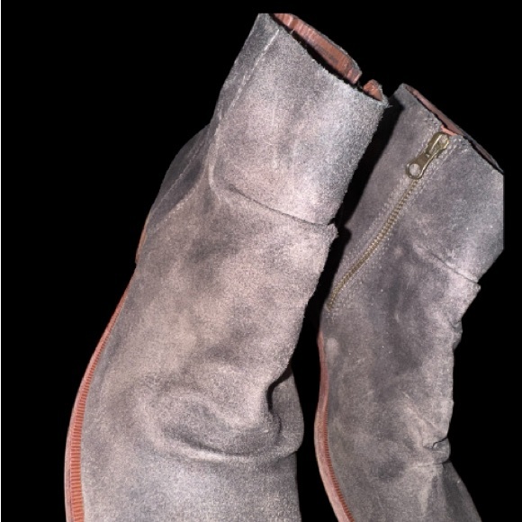 KORK EASE leather GIBA SUEDE ankle BOOTS from Garnet Hill women’s shoes size 9.5